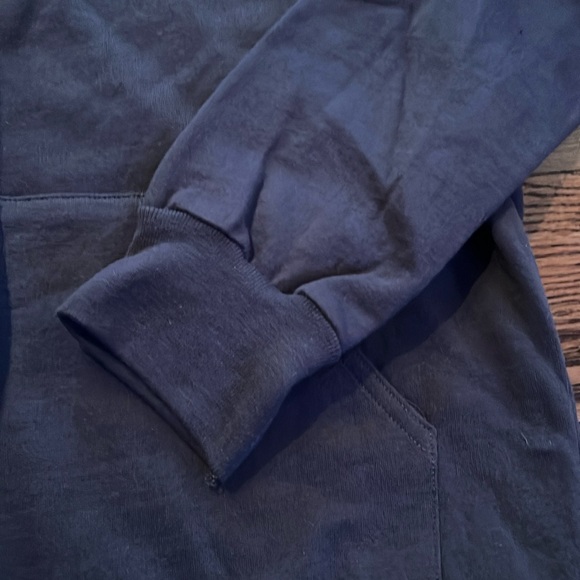 Full zip sweatshirt men’s health embroidered back - Medium gray color - Picture 7 of 11